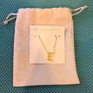 Kendra Scott Gold Initial Necklace E